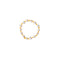 KNOTTED PEARL RING APRICOT